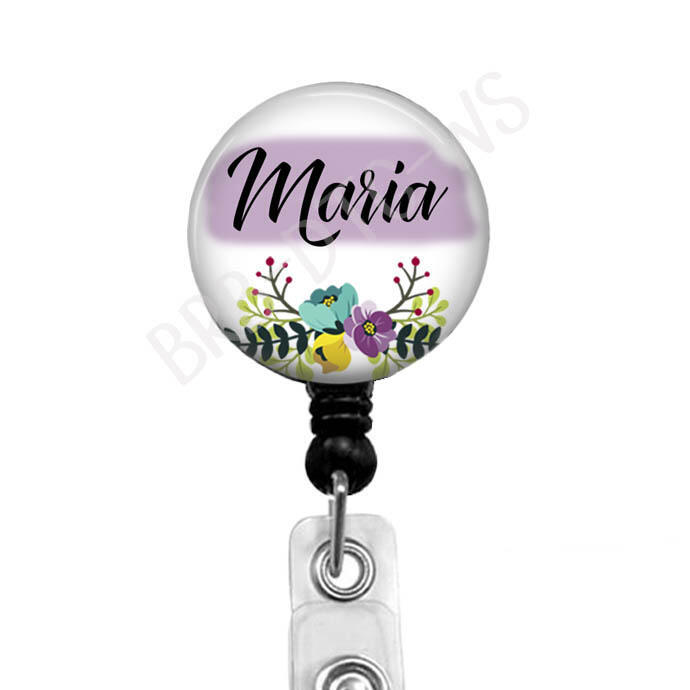Personalized Name Badge on Black  Reel